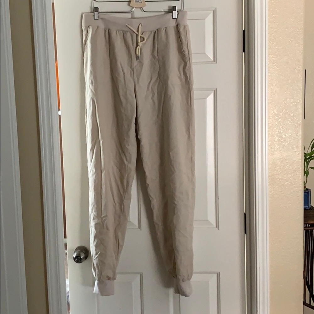 Pants linen like joggers